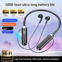Écouteurs Bluetooth à tour de cou, sportifs, à réduction de bruit, longue autonomie pour iPhone Huawei Xiaomi