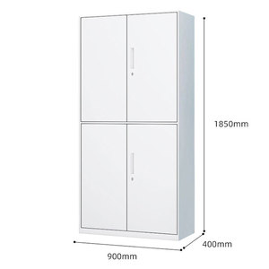 Archivador de Oficina de Acero, Estilo Moderno, para Taller o Escuela, Armario de Almacenamiento Modular Duradero, Precio Económico al por Mayor, con 4 Puertas Abatibles - Product Image 2