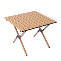 Table pliante X-Leg en acier carbone pour camping et pique-nique, avec plateau alvéolé, épaissie et stable, idéale pour l'extérieur et l'e-commerce