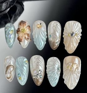 JOYPET vente en gros de faux ongles Punk Amande avec set de <span class=keywords><strong>manucure</strong></span> été nouvel INS à presser faux ongles - Product Image 4