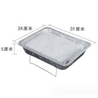 Grills à charbon de bois portables jetables pour barbecue, fours, grilles en acier inoxydable, grilles en carbone pour l'extérieur et le camping