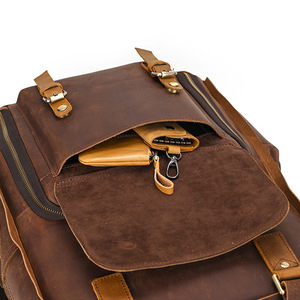 Ngoài Trời Máy Ảnh Túi Cổ Điển Điên Ngựa Da Ba Lô Da Chính Hãng Slr Máy Ảnh Túi Da Chính Hãng Ba Lô 2025 - Product Image 5