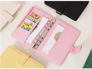 Sang trọng A5/A6 văn phòng máy tính xách tay kế hoạch chất kết dính da cá sấu với PU Vải Bìa 6 vòng bơm lại rời lá RÀNG BUỘC - Product Image 4