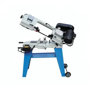 Portable bandsaw mini band saw machine metal horizontal automatic and manual saw machine small size cutting steel tube