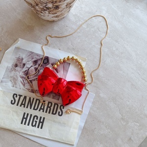 Nuova Borsa da Sera di Lusso in Acrilico con Fiocco, <span class=keywords><strong>Pochette</strong></span> Portarossetto, Mini Borsa a Tracolla per Ragazze, Elegante Borsetta da Festa - Product Image 5