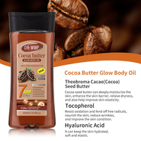 Gommage corporel raffermissant au beurre de cacao 200 ml, huile essentielle de curcuma, acide kojique, vitamine C, graines, acide hyaluronique pour tous types de peau