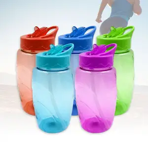 Botol Air Anak-anak, Kustom Asli 600Ml Bening Joyshaker Flip Moncong Jerami Plastik Hidrogen Olahraga Luar Ruangan