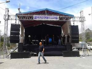 Ce ISO chứng nhận tổ chức sự kiện ngoài trời di động nhôm sân khấu giàn hệ thống dễ dàng cài đặt sân khấu di động để bán - Product Image 2