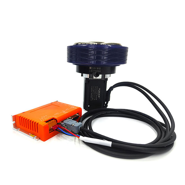 12V 24V 36V 48V 350W 500W Agv Forklift Planetary Geared Brushless Dc Servo Drive Wheel Motor Bldc With Controller