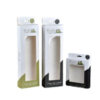 Boîtes cadeaux en carton pour sucettes pour bébés et enfants, forme allongée, avec clip, emballage personnalisé avec logo pour sucettes