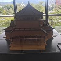 Modèle architectural chinois ancien à l'échelle 1/80, imprimé en 3D, avec éclairage LED personnalisé, forme et couleur, en acrylique, garantie 1 an