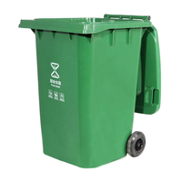 Nouveau design de vente en gros de grande poubelle à roulettes en plastique 360L pour l'extérieur