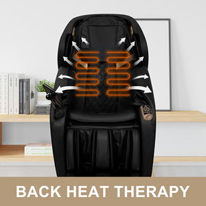 Fauteuil à bascule de luxe moderne Emoka Direct Home, zéro gravité, acupression 4D, pétrissage corporel, contrôle du temps, chaleur EMK-19BLK - Product Image 2