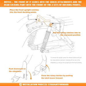 Sissy Bar para Harley Touring 28 "Respaldo de pasajero trasero desmontable Liberación rápida Compatible con Road King 2009-2025 - Product Image 6