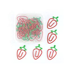 Prêt à Expédier Variété Design <span class=keywords><strong>Carotte</strong></span> Fraise Ananas <span class=keywords><strong>Pois</strong></span> <span class=keywords><strong>En</strong></span> Forme De Trombone <span class=keywords><strong>En</strong></span> Métal Signet Bicolore Peint - Product Image 6