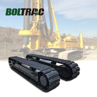 Châssis sur mesure pour excavatrice-grue 10-30 tonnes avec moteur de translation