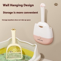 Ensemble de cuillères à litière multifonctionnelles intégrées pour le nettoyage des animaux domestiques avec accessoires pour litière