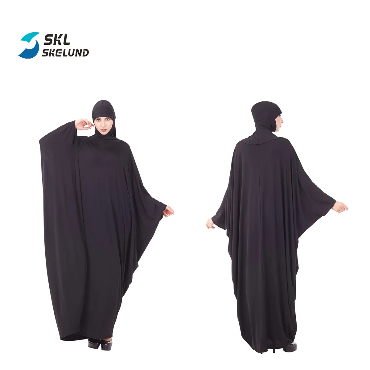 Vestido islámico Popular para mujer, Hijab musulmán personalizado de Dubái, Abaya, para rezar musulmán y Hijab, venta al por mayor