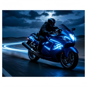 Pegatina <span class=keywords><strong>EL</strong></span> para Motocicleta Suzuki, para Tanque, Panel Lateral y Cola. Despierta <span class=keywords><strong>el</strong></span> alma de la Hayabusa. Mantiene la leyenda viva por la noche - Product Image 1