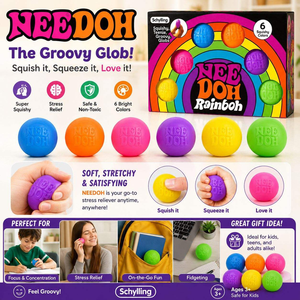 Best Selling Needoh Rainboh Squishy <strong>Fidget</strong> Toys 6 <strong>Pack</strong> Squishies Stress Relief Squishy Toys US Warehouse Fast Shipping - Product Image 4