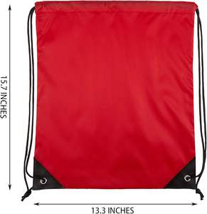 Supplier Blank 210D Gym Drawstring Bags Polyester Durable Nylon <b>Plain</b> Dry Gym Bag White <b>Black</b> Pink Sports Drawstring <b>Backpack</b> - Product Image 2