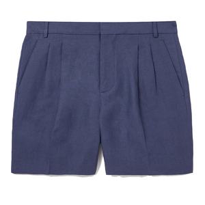 Shorts Bermuda en Lin Léger Plissé Coupe Droite pour Homme – Décontracté et Uni pour l'Été - Product Image 2