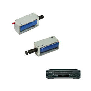 Électroaimants miniatures personnalisables de type poussoir-tiroir et à cadre, fournis par le fabricant, pour équipements de bureau et relieuses - Product Image 1