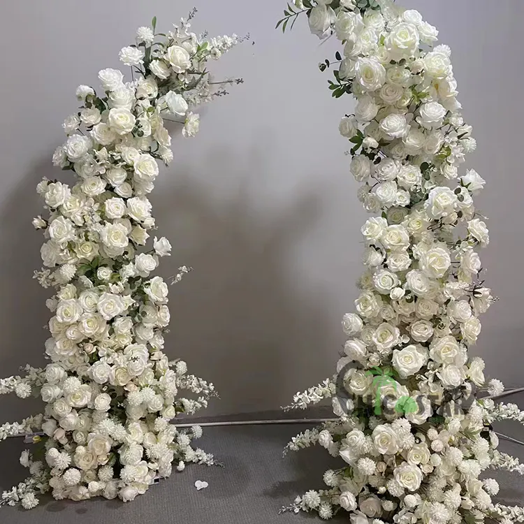 Высокое качество Шелковая Роза цветы бегуны свадебное украшение искусственная Свадебная Цветочная арка
