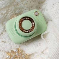 Vibrateur en forme d'appareil photo avec 5 modes de succion, étanche IPX6, en silicone liquide, rechargeable par USB pour femmes
