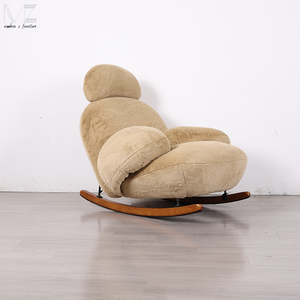 Ghế thư giãn đơn, ghế bập bênh, nội thất phòng khách, ghế dài có tay vịn, ghế nghỉ ngơi, phòng khách hiện đại, ghế sofa thư giãn Z - Product Image 2