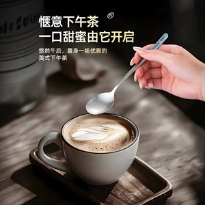 Kengqiang Pure <b>Titanium</b> Spoon Long Handle Soup Stirring Spoon For Children Adults Safe Eating Utensil - Product Image 2
