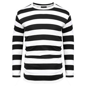 تخصيص الرجعية خليط مخطط تي شيرت جولة الرقبة قاعدة شعار مخصص تيشيرت الرجال قمصان طويلة الأكمام - Product Image 4