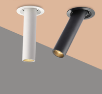 Plafonnier d'intérieur encastré à angle réglable 12W en aluminium long tube plafonnier de bureau à domicile