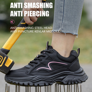 KC821-<span class=keywords><strong>scarpe</strong></span> di sicurezza da <span class=keywords><strong>donna</strong></span> di Design leggero e di marca <span class=keywords><strong>comode</strong></span>, <span class=keywords><strong>scarpe</strong></span> di sicurezza traspiranti da ragazza sportive con suola EVA - Product Image 3