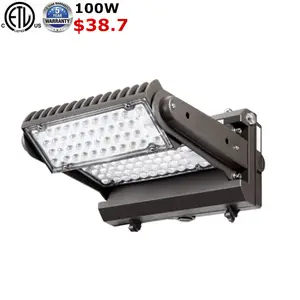Wall Pack Light 100W 120W Rotatable Outdoor Wall Pack Led Light Adjustable Head Outdoor LED Wall Pack Light