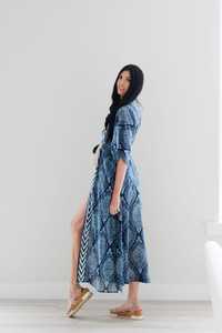 Women's Cotton Printed Fit & Flare Stylish Kaftan <b>Long</b> Dress Women's Cotton Maxi Kaftan Sexy <b>Nighties</b> Handwoven Product - Product Image 2