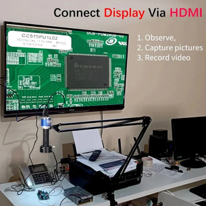 Yizhan 48mp 4K Kính hiển vi kỹ thuật số 60fps Máy Ảnh USB 150x ống kính khung cho điện tử hàn đồng xu - Product Image 3