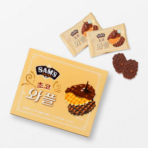 SAMAH Choco Waffle, gaufrettes au chocolat, biscuits, 4 paquets, 9 boîtes, premium, sucré, croustillant, vente en gros, dessert, nourriture - Product Image 5