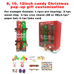 christmas box for gifts candy toys Diy <strong>Giant</strong> Luxury Christmas <strong>Crackers</strong> Celebration <strong>Crackers</strong> with Velvet Bow - Product Image 3