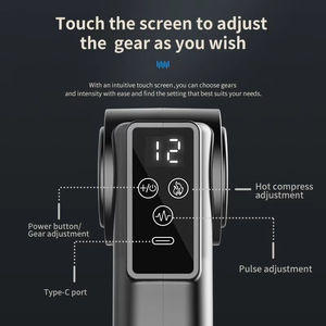 Masajeador Corporal 2 en 1 con Cinturón Flexible, Compresión Caliente y Pulsaciones TENS para Alivio del Dolor Muscular Profundo - Product Image 2