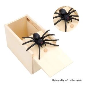 Vente flash - Boîte à araignées amusante et originale - Jouet en bois créatif pour farces - Cadeau d'Halloween pour enfants et adultes - Product Image 5