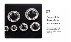 עילי ברזל מותאם אישית עבור שקית המעיל לקצץ סחים חלול מתכת העפעפיים - Product Image 5