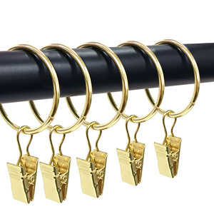 Anillo de Sujeción para Cortinas, de Hierro Negro, 32 mm de Diámetro Interior, Diseño Simple, Fácil Instalación, Accesorios para Cortinas - Product Image 4