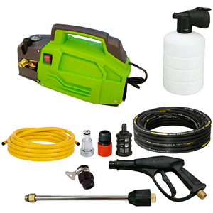 Nouvelle machine à laver de voiture portable à haute pression, <span class=keywords><strong>eau</strong></span> froide, 120 bars, 1800 W, fonctionnement automatique simple, pression réglable - Product Image 1