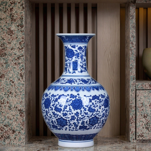 Vase <span class=keywords><strong>de</strong></span> sol en porcelaine Art Déco <span class=keywords><strong>de</strong></span> haute qualité, design rustique, <span class=keywords><strong>pot</strong></span> à fleurs moderne pour la décoration <span class=keywords><strong>de</strong></span> la maison, glaçure peinte - Product Image 3