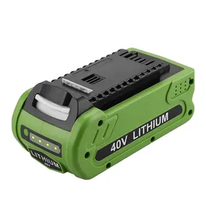 Batterie au lithium de remplacement 40V 6000Ah pour Greenworks 29472 29462 Batterie G-MAX outils électriques 29252 20202 22262