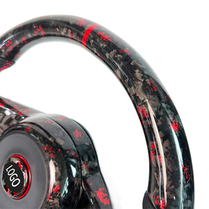 Volante de coche de fibra de carbono forjado rojo para Volkswagen <span class=keywords><strong>Golf</strong></span> Mk7 7,5 volante GTI GTS GTD <span class=keywords><strong>GTE</strong></span> R Line Polo GTI MK7 - Product Image 6