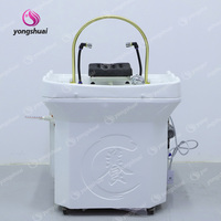 Chaise-lit portable pour shampooing mobile, bol en céramique pour le lavage des cheveux, économique, écologique, mobilier de spa japonais pour les petits salons de coiffure