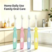 Brosse à dents pour enfants, nettoyage doux des gencives, poils extra doux, dessin animé, soins bucco-dentaires pour enfants