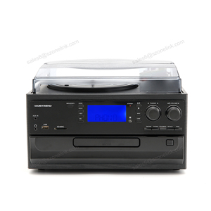 Tourne-disque rétro Lecteur vinyle Radio DAB avec lecture de <span class=keywords><strong>CD</strong></span> <span class=keywords><strong>Bluetooth</strong></span> 5.0 - Product Image 2